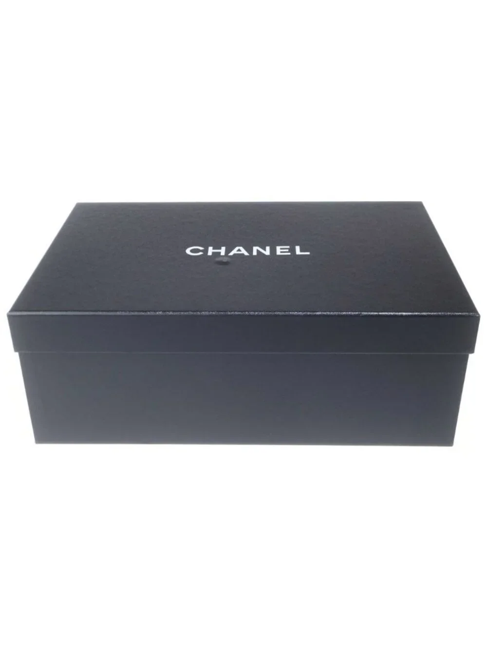 Chanel CC Logo Fabric Suede Low Cut Sneakers Black